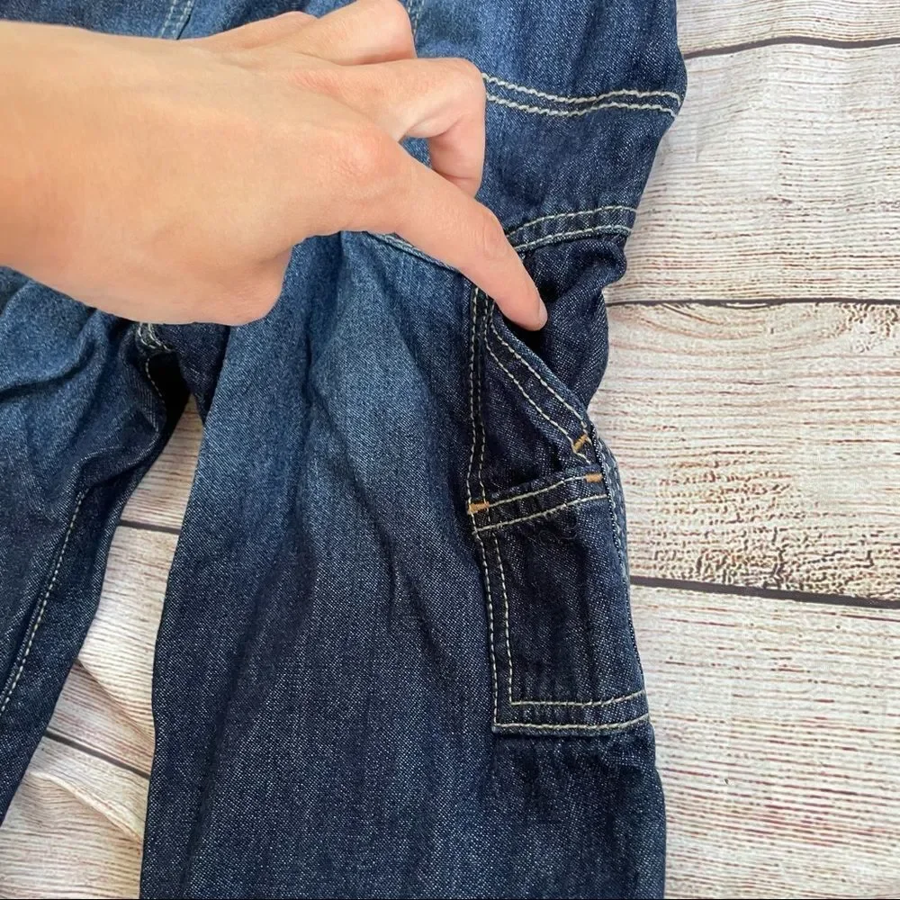 OshKosh‎ 90s Denim Overalls Blue Jean with Red Logo